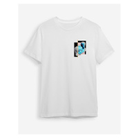 Trendyol White Sculpture Printed Regular Cut T-shirt