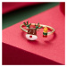 Éternelle Vánoční prsten Rudolf - vánočí sob P1026/MCK Zlatá