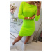 Klasické zelené neonové šaty