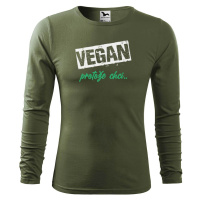 DOBRÝ TRIKO Pánské triko s potiskem Vegan, protože chci