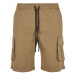 Drawstring Cargo Shorts - darksand