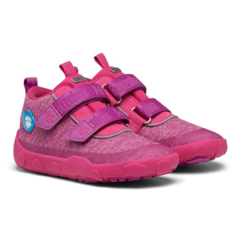 Barefoot dětské kotníkové boty Affenzahn - Minimal Lowboot Knit Happy Flamingo růžové