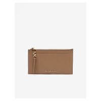 Hnědé dámské kožené pouzdro na karty Michael Kors Card Case