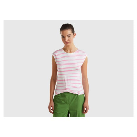 Benetton, Striped T-shirt With Knot United Colors of Benetton