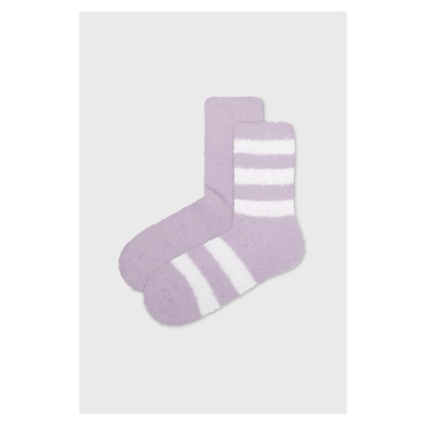 2 PACK ponožek Fluffy Stripe 35-41 BOMA