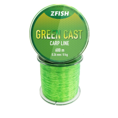 Zfish Vlasec Green Cast Carp Line 600m - 0,34mm