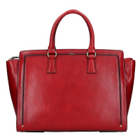 Elegantní dámská kožená kabelka Katana Nicol - tmavě červená
