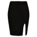 Dámská sukně Urban Classics Ladies Rib Knit Skirt - black