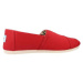 Toms RED RECYCLED COTTON CANVAS Červená