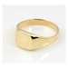 Pánský prsten ze žlutého zlata PP009F + DÁREK ZDARMA
