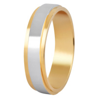 Beneto Dámský bicolor prsten z oceli SPD05 56 mm