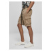 Drawstring Cargo Shorts - darksand