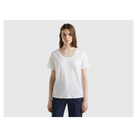 Benetton, T-shirt With Satin Pocket