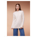 DEFACTO Regular Fit Crew Neck Basic Plain Knitwear Sweater Tunic