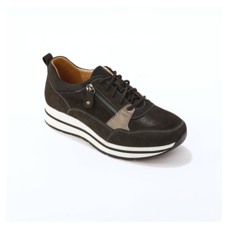 Tenisky na klínku, se zipem a tkaničkami Blancheporte