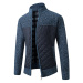 Pánská bunda typu svetr na zip s prošíváním