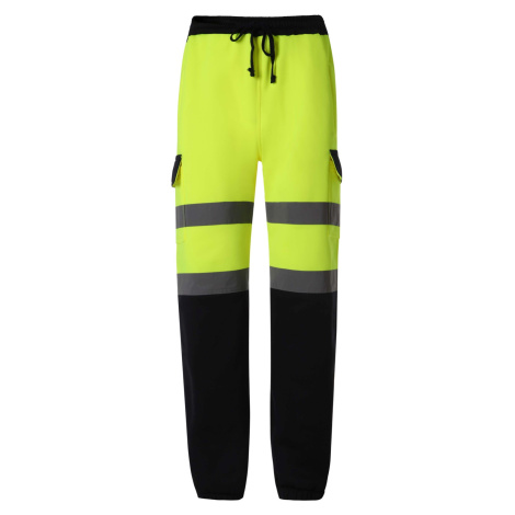 Yoko Reflexní pracovní tepláky HV016T Hi-Vis Yellow