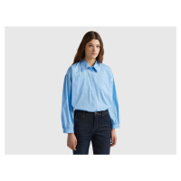 Benetton, Boxy Fit Balloon Sleeve Shirt