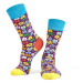 Dámské ponožky s barevnými vzory