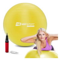 Gymnastický míč 70cm s pumpou - žlutý