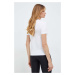 Bavlněné tričko Versace Jeans Couture bílá barva, 76HAHT04 CJ00T