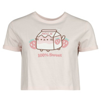 Pusheen Strawberry Dámské tričko světle růžová