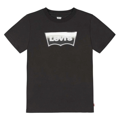 Dětské tričko Levi's černá barva, s potiskem Levi´s