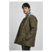 Quilted Hooded Jacket - dark olive