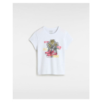 VANS Girls Daisy Shoe Mini T-shirt Girls White, Size