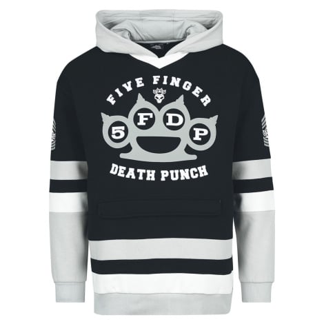 Five Finger Death Punch EMP Signature Collection Mikina s kapucí bílá / černá / šedá