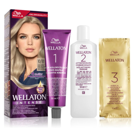 Wella Wellaton Intense permanentní barva na vlasy s arganovým olejem odstín 10/81 Ultra Light As Wella Professionals