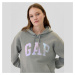 Mikina GAP Logo Pullover Hoodie Pilot Grey