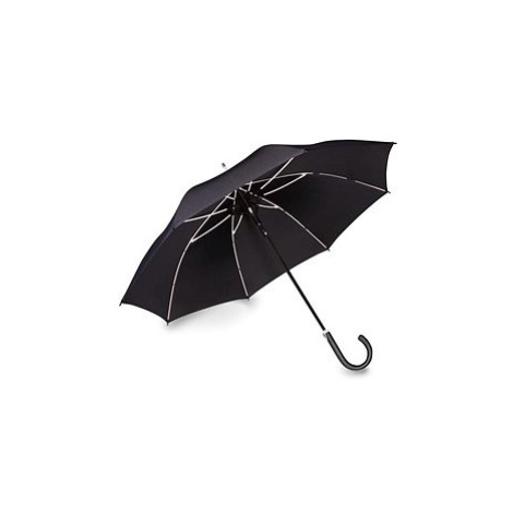 Doppler Fiber Party Automatic - dámský holový vystřelovací deštník, černá, plná barva