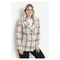 Trendyol Curve Plus Size Jacket - Brown - Regular fit