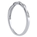 Stříbrný prsten Asumi pletený s Brilliance Zirconia