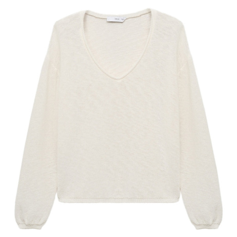 MANGO Svetr bílá