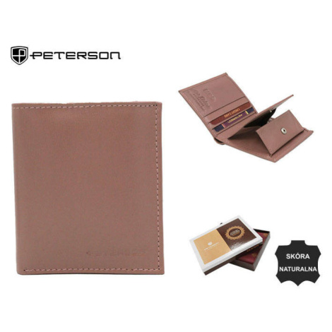 Dámská malá kožená peněženka bez zapínání Peterson