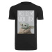 Pánské tričko Merchcode Baby Yoda Good Side Tee - černé