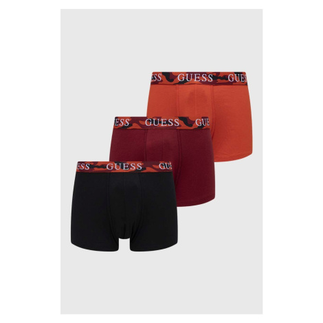 Boxerky Guess JOE 3-pack pánské, oranžová barva, U4RG00 K6YW0