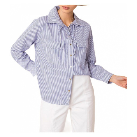 Dámská modro-bílá pruhovaná košile
