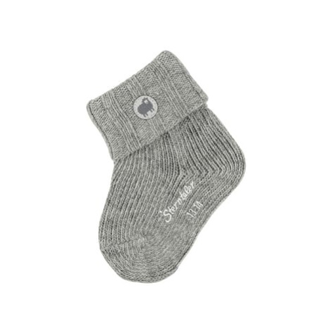 Sterntaler Dětské vlněné ponožky silver melange