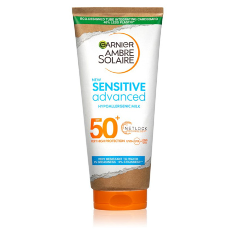 Garnier Ambre Solaire Sensitive Advanced opalovací mléko pro citlivou pokožku SPF 50+ 175 ml