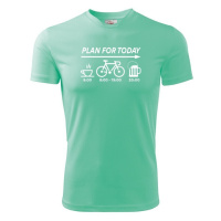 Pánské tričko Plans for Today - ideální dárek pro cyklistu