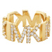 Michael Kors Luxusní pozlacený prsten se zirkony MKJ7961710