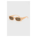 Sluneční brýle Vero Moda dámské, béžová barva