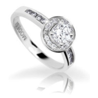 Modesi Třpytivý stříbrný prsten WAIYS-R 52 mm