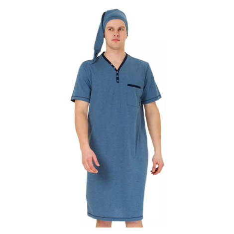 Pánská noční košile Bonifacy 357/02 HOTBERG | jeans