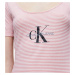 Calvin Klein Calvin Klein dámské růžové pruhované šaty Monogram Stripe Ballet Dress