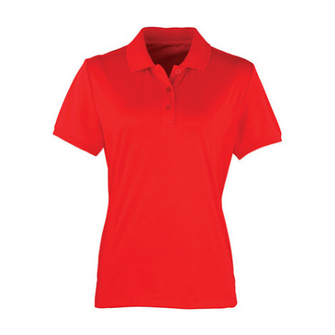 Premier Workwear Dámské polo triko PR616 Strawberry Red -ca. Pantone 186