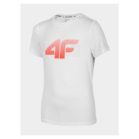 4F HJL22-JTSMF001 WHITE Dětské tričko EU HJL22-JTSMF001 WHITE